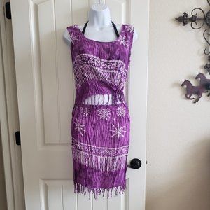 Caribbean Beach Purple 2 pc. Swim Cover-up